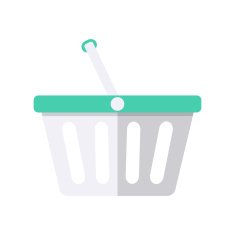 Shopping plastic cart