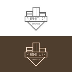 Logo badge or label inspiration with furniture N6