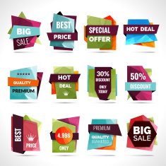 Origami Sale Labels