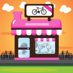 pink bike store
