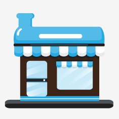 blue store design
