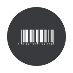 Vector modern gray circle icon N46
