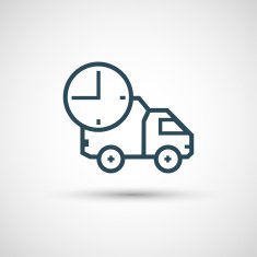 Icon for vehicle delivery services and goods N42