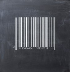 Barcode logistics on a blackboard N2