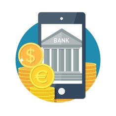 Mobile banking icon