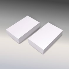White product cardboards package boxes mockup