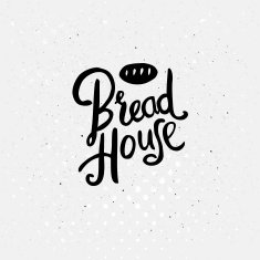 Black Text Design for Bread House Concept