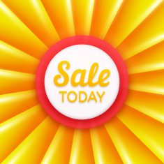 Sale today design template Vector banner N2