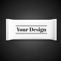 Blank white plastic sachet for medicine condoms drugs coffee sugar N4