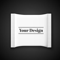 Blank white plastic sachet for medicine condoms drugs coffee sugar N5