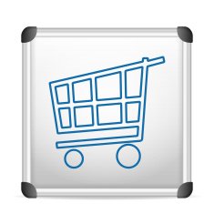 whiteboard shopping cart N2