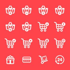 Shopping Icons N231