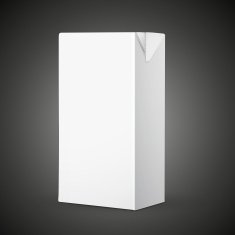 blank drink carton package