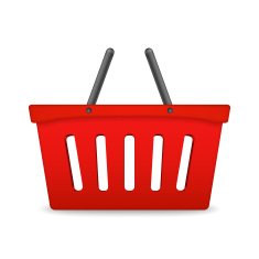 Red shopping basket N4