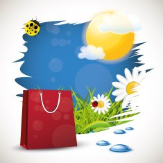 Shopping in the summer