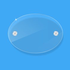 Transparent Clear Glass Plate With Space For Text Vector Illust