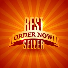 Red 3D vector text of sale discount price offer N17