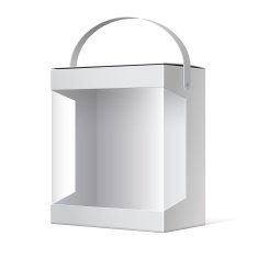 Package Cardboard Box with a handle N11