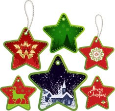 Christmas tags set