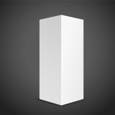 blank tall box