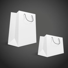 3d blank shopping bags N4
