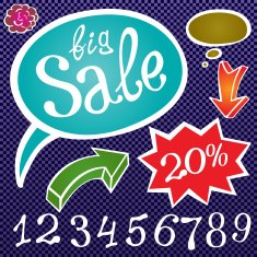 Abstract sale background vector illustration color N8