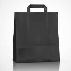 blank black shopping bag N5