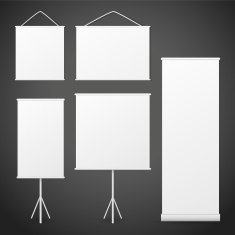 blank roll up banners set N10