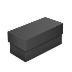 black blank paper box N6