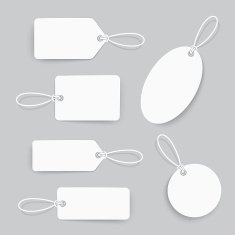 blank tags set design N5
