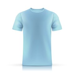 light blue T-shirt template N2