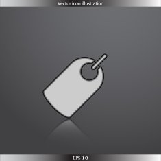 Vector label web flat icon N5