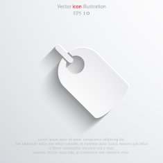 Vector label web icon N7