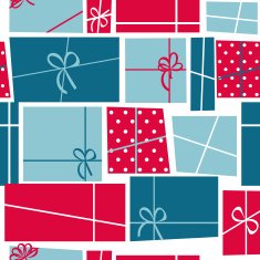 Gift Box Holiday Seamless Pattern Background Vector Illustration N10