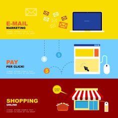 E-Mail Marketing Pay per Click Shopping Online Business Economic Concepts