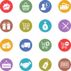 Shopping Icons N240