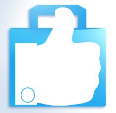Like Thumbs Up Silhouette Design