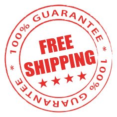 Red free shipping stamp Vector icon