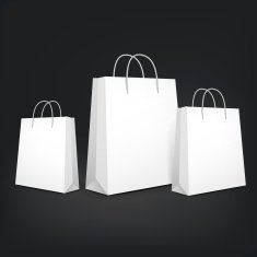3d blank shopping bags N7