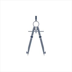 Pair of compasses icon