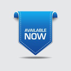 Available Now Label Icon Set
