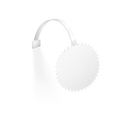 Vector Blank Wobbler with Transparent Strip N11