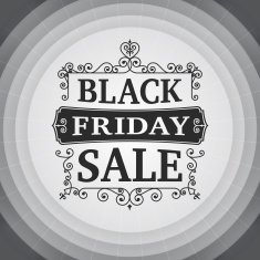 vintage Black friday sale business poster