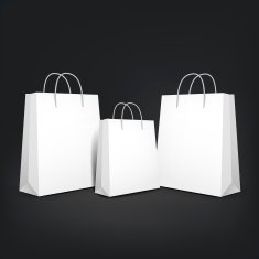 3d blank shopping bags N9