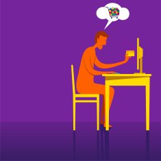online payment with credit card concept