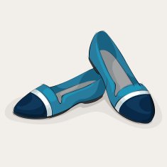 Blue ballet flats N2