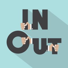 In And Out Symbol Design Vector Illustration free image download