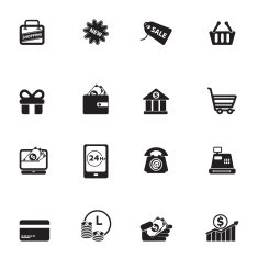 Shopping Icons set07 Black series - Chill