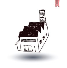 Factory icon vector illustration N2