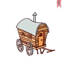 horse carriage wagon icon vector illustration